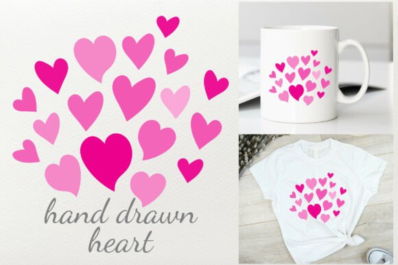 Abstract Heart Idea Design Hand Drawn: Elevating Visual Storytelling with Organic Aesthetics