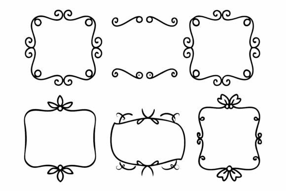 Black Hand Drawn Frames & Dividers
