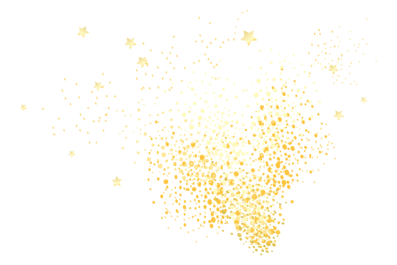 Bursting Glitter & Golden Confetti Sparkle