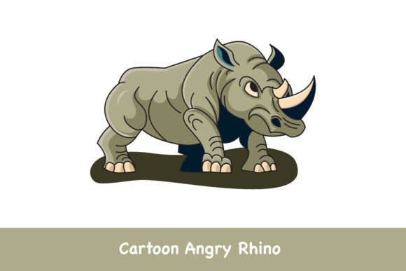 Cartoon Angry Rhino: A Practical Guide to Using Flat-Style Vector Illustrations in Modern Design