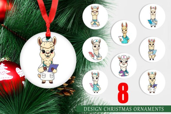 Creating Festive Magic: A Guide to Using Ornament Nurse Alpaca Christmas PNG Designs