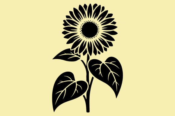 Detailed Sunflower Vector Guide