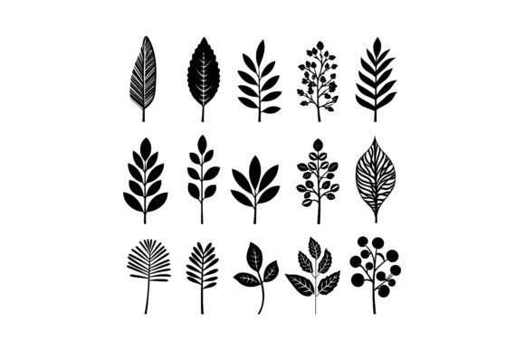 Elevating Design with the Vintage Leaf Clipart Set: A Professional’s Guide to Botanical Silhouettes