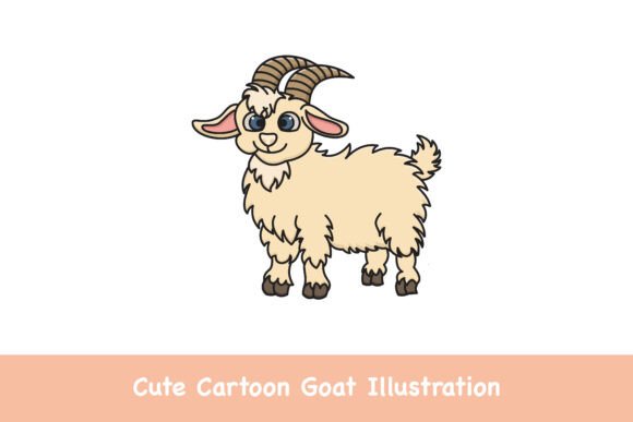 Evaluating the Cute Cartoon Goat Illustration for Creative Projects