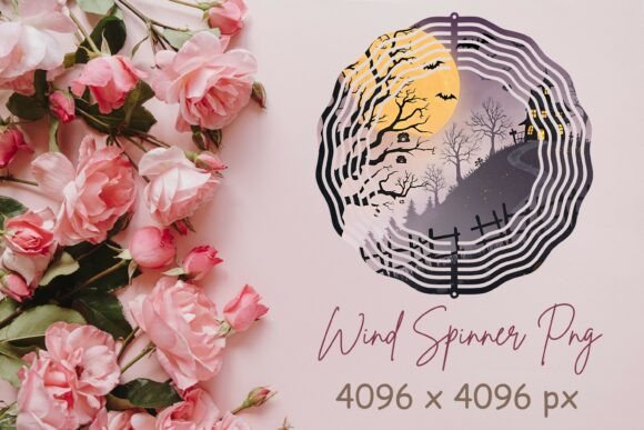 Horror Theme Wind Spinner Png: Elevate Your Spooky Decor with Digital Precision