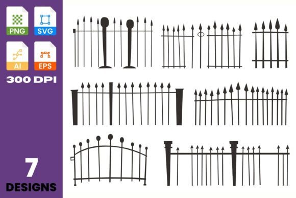 Mastering Gothic Atmosphere with the Spooky Fence Clipart Set