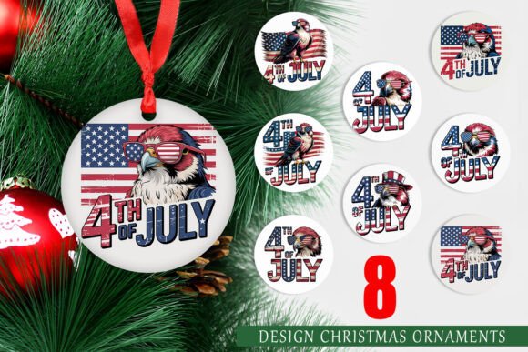 Ornament 4th of July Eagle: A Versatile Digital Asset for Seasonal Decor