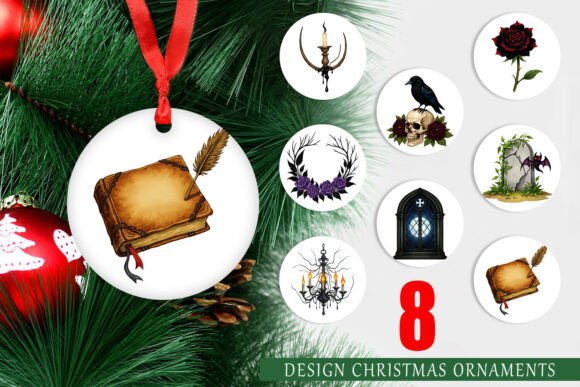 Ornament Gothic Halloween Elegance