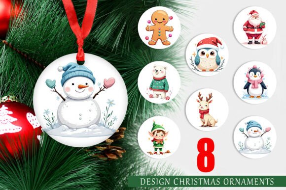 Ornament Pastel Christmas Characters: A Modern Approach to Holiday Decor