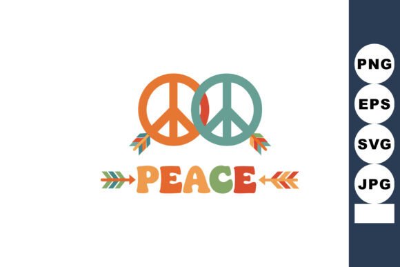 Peace Symbols with Colorful Arrows and D: A Practical Guide to Using This Vibrant Illustration