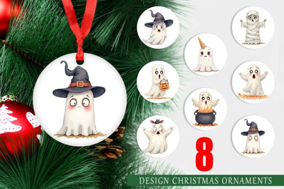 Sarcastic Ghost Ornaments: A Spooky Holiday Twist