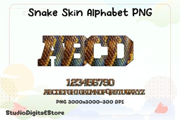 Snake Skin Alphabet PNG: Bold Textures for Design