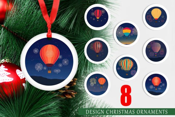 Strategic Visual Positioning with Ornament Fireworks Hot Air Balloon Designs