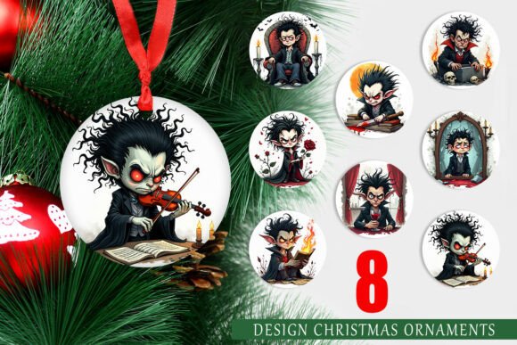 Subverting Holiday Tradition: The Strategic Appeal of the Ornament Grumpy Vampire in Modern Print-on-Demand