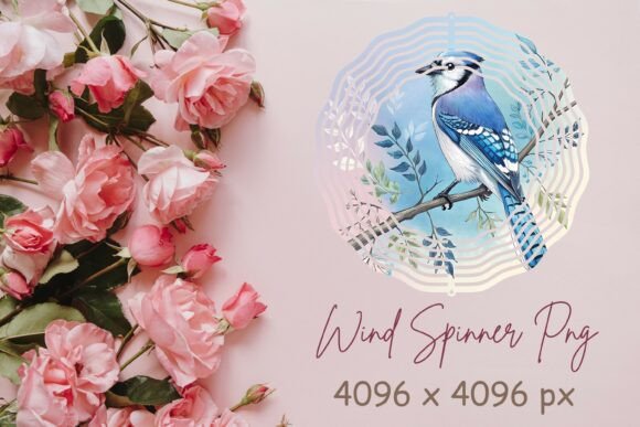 Unlocking Creativity with Blue Jay Wind Spinner PNG Designs for Garden Decor