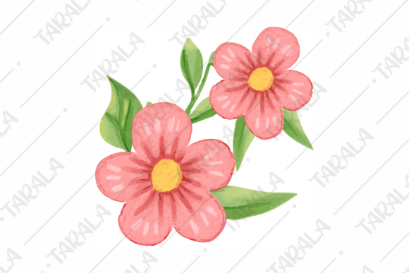 Watercolor Pink Flowers Illustration EPS: A Guide to Elegant Digital Design